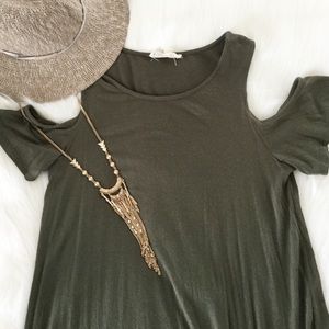 Cold shoulder dress